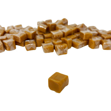 Holiday Special Soft Vanilla Caramel Chews - 3 lb - Chewy Old Fashioned Carmel Square Gourmet Candy Snack Bites - American Class