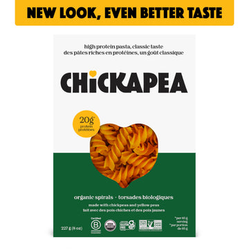Chickapea Organic Chickpea Pasta - Spirals - 8 oz (Pack of 6)