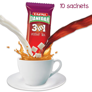 Tapal Danedar - Instant Tea 3In1 (10 Sachets) Elaichi (Cardamom)