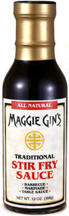 MAGGIE GINS Traditional Stir Fry Sauce - All-Natural, Low Sodium, 13 oz.