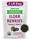 Pristine Nutri Organic Dried Elderberries | Non-GMO, Wildcrafted | 32 oz Bulk | Immunity Booster