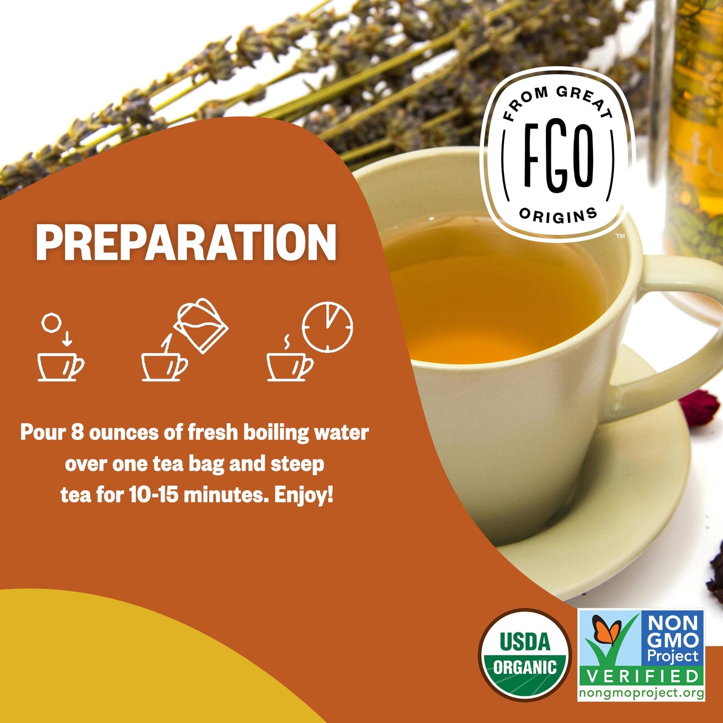 Fgo Organic Turmeric Ginger Tea, Eco-Conscious Tea Bags, 100 Count, Packaging May Vary (Pack Of 1)