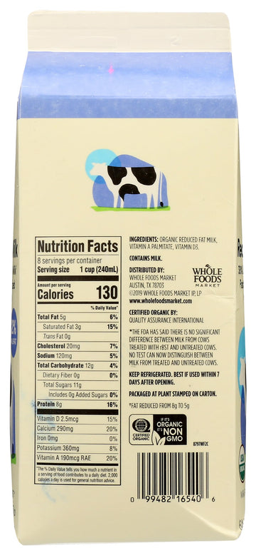 365 Everyday Value, Organic 2% Fat Milk, 64 oz