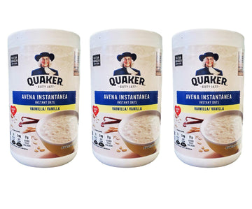 Quaker Avena Instantanea Instant Oats Vanilla, (3 Pack, Total Of 34.8 Oz)