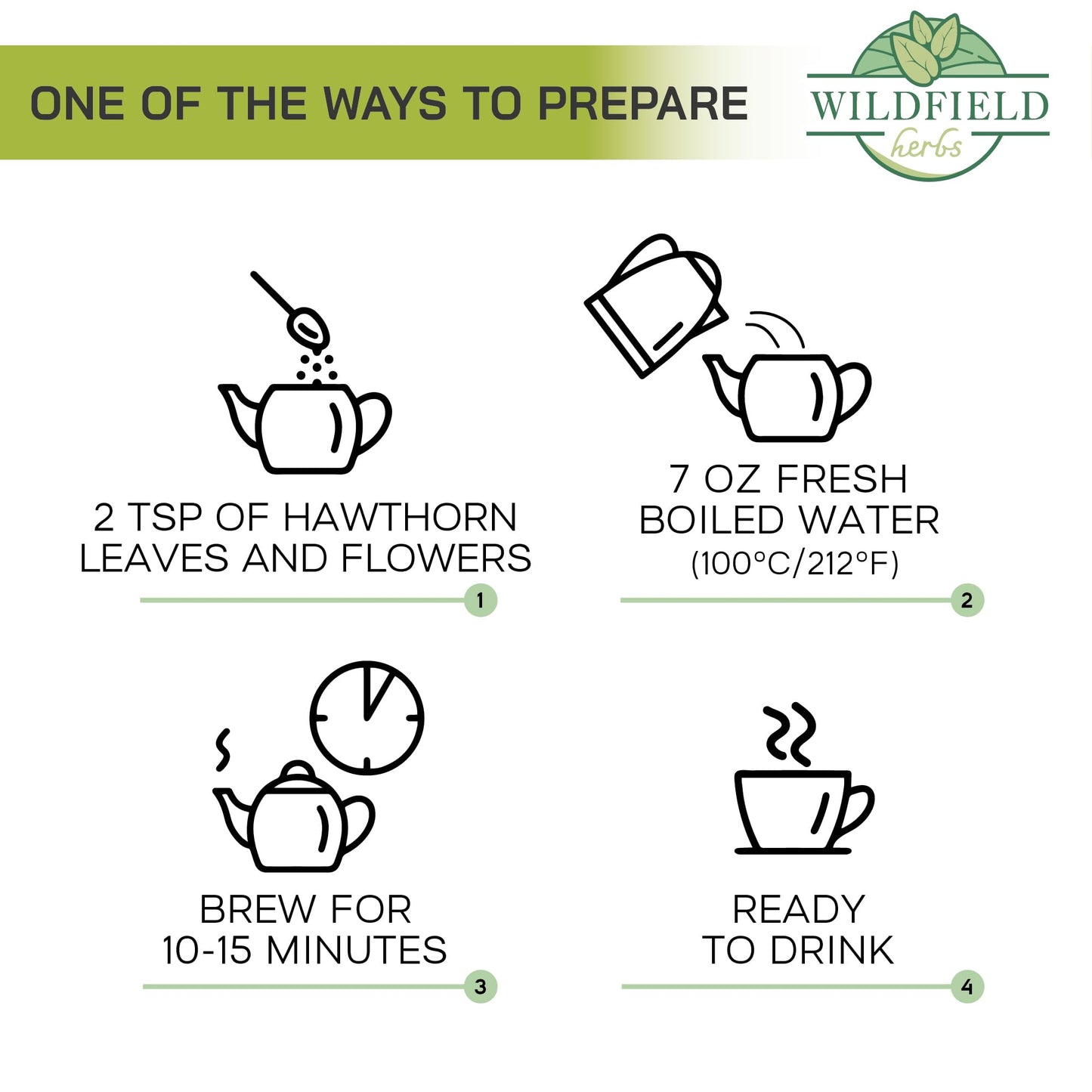 4 Oz. Hawthorn Tea Hawthorne Leaf Flower Herbal Tea (Crataegus) - 113G Hawthorn Leaves & Flower Herb Espino Blanco Hojas