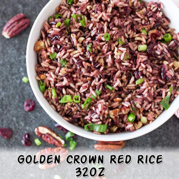 Golden Crown Naturally Aged Aromatic Premium Red Rice, Deliciously Tasty Red Asian Salad, Gmo + Gluten Free Verified Halal And K