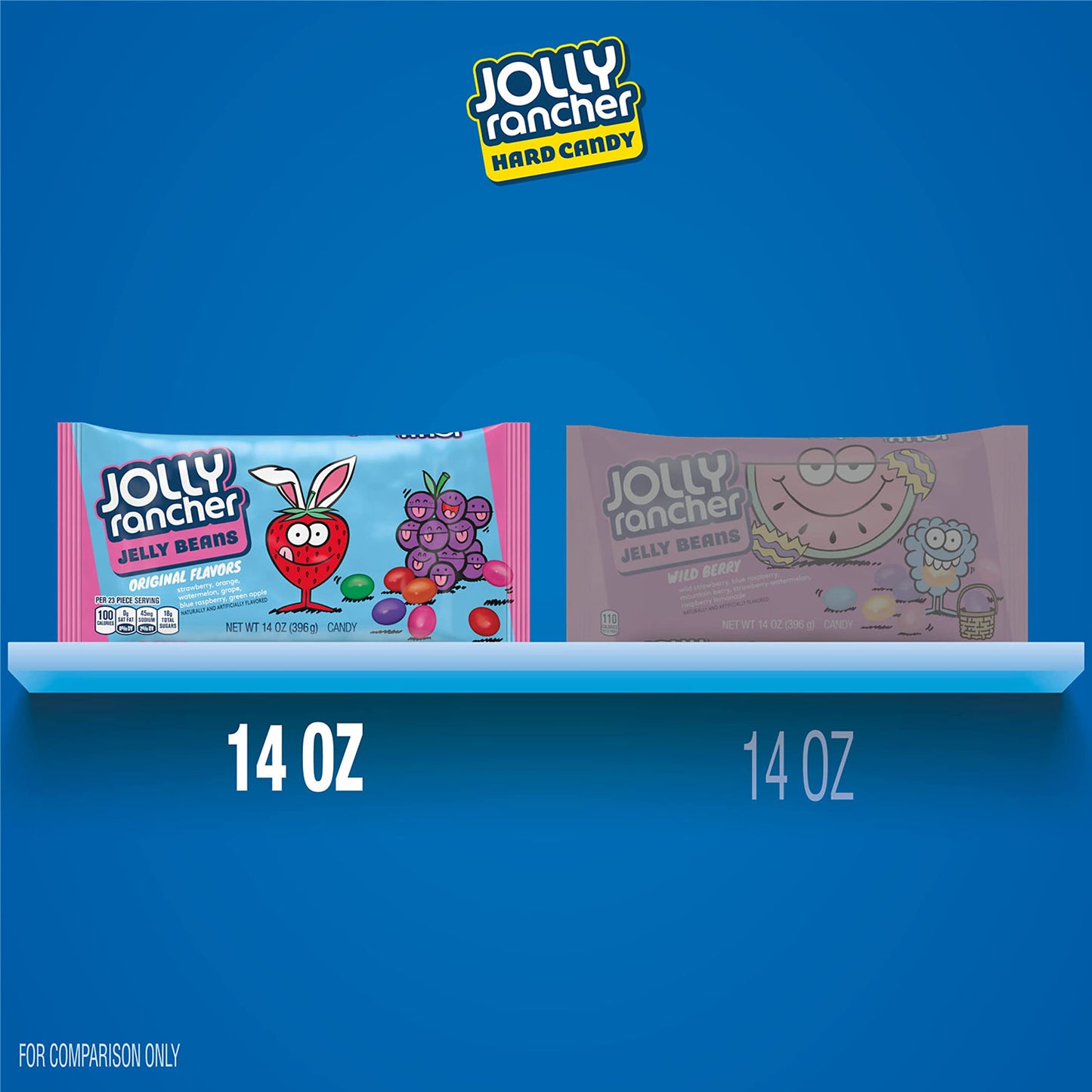Jolly Rancher Jelly Beans Original Flavors 14-Ounce Bags (Pack Of 2)