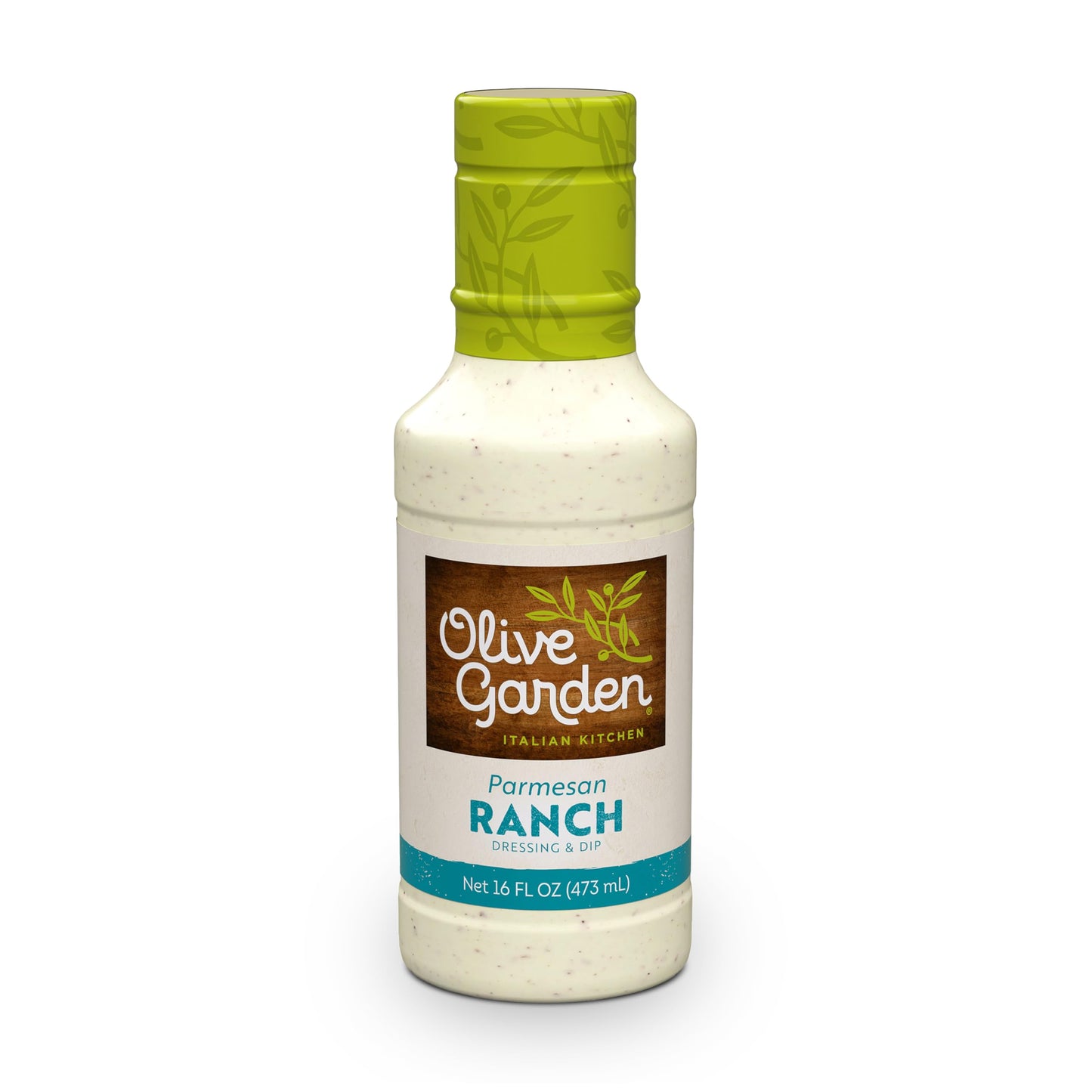 Olive Garden Parmesan Ranch Dressing and Dip, 16 fl. oz., Made with Buttermilk and Parmesan Cheese, Perfect Dipping Sauce, Chick