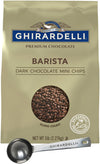 Ghirardelli Dark Chocolate Barista Mini Chip, 5Lb Bag With Ghirardelli Stamped Barista Spoon