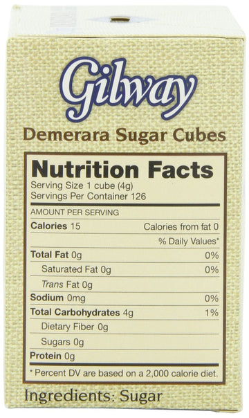 Gilway Demerara Sugar Cubes, 1.1 Pound (Pack of 10)