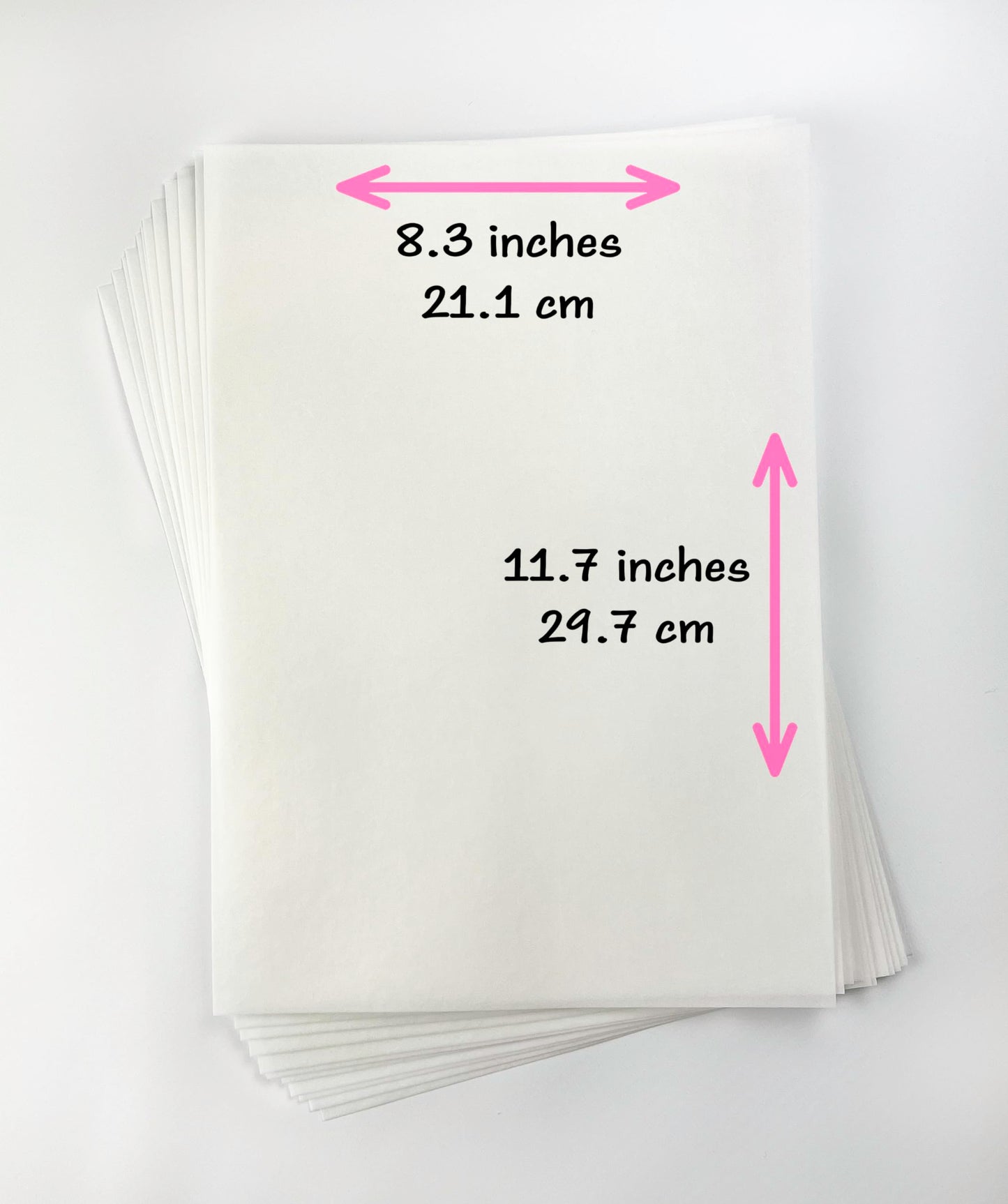 Wafer Paper Flexible Edible Printer Sheets 12 Pack 0.4Mm White A4 Size 8.3'' X 11.7'' Cake Topper Decoration Burn Away By Meganj
