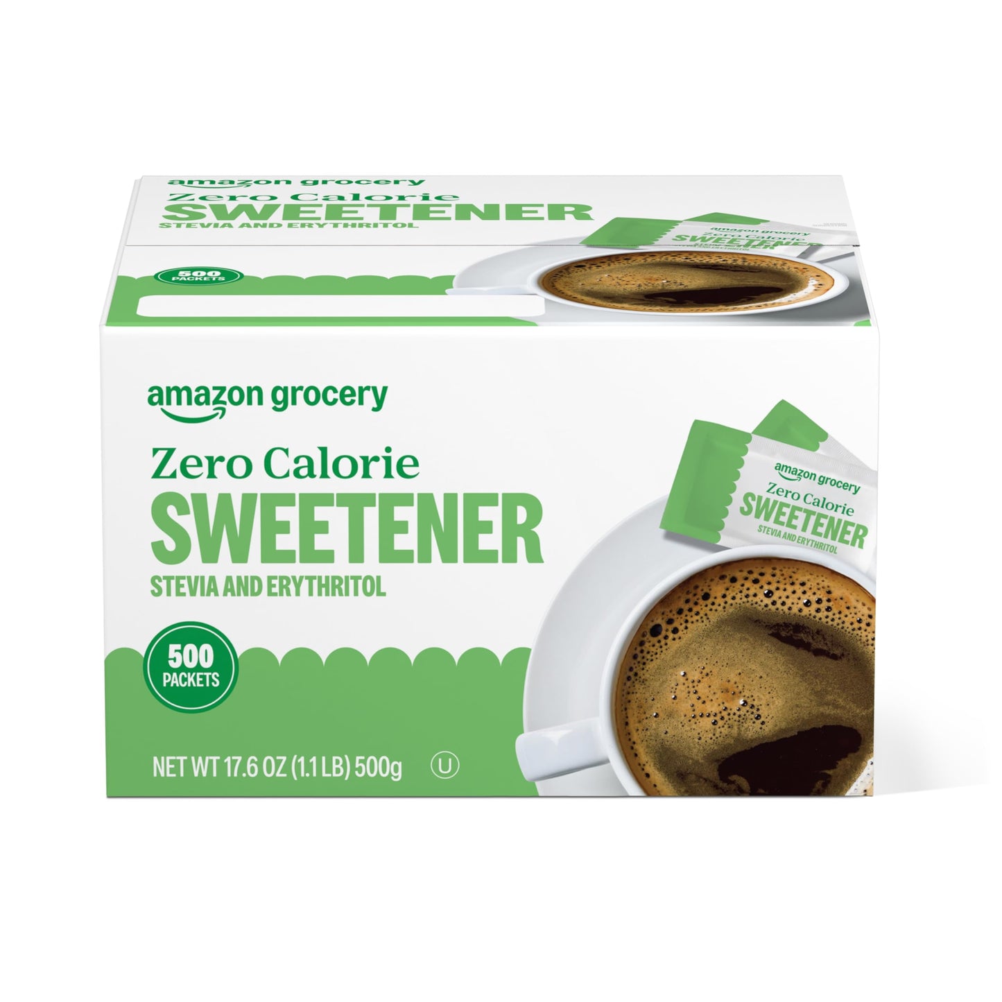 Online Marketplace Grocery Zero Calorie Stevia And Erythritol Sweetener Packets 500 Ct (Previously Happy Belly Packaflavor Blendg May Vary)