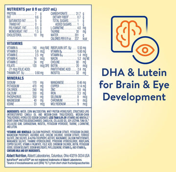 PediaSure Peptide 1.0 Cal, Peptide-Based Formula, Sole-Source Nutrition Drink for Tube Feeding or Oral Nutrition, Unflavored, 8-