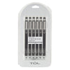 Tula Mechanical Pencils, 07 Mm, Black Barrels, Pack Of 6 Pencils
