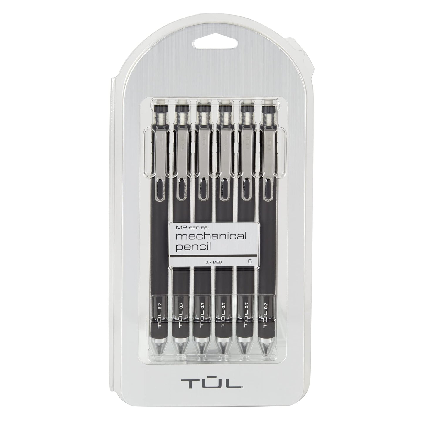Tula Mechanical Pencils, 07 Mm, Black Barrels, Pack Of 6 Pencils