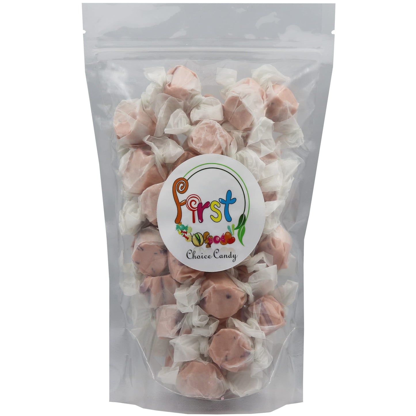 FirstChoiceCandy Gourmet Salt Water Taffy, Root malt-inspired, 1 Pound, Blue, Lime, White, Red, Purple