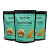 Craize Everything Crisps | Gluten Free, Vegan, Kosher, Toasted Corn Crackers | 3 pack, 4 oz each