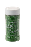 EDIBLE ACCENTS GREEN SEQUINS - Confectionery Accents, Gluten Free, Egg Free, Nuts Free, Kosher, Fancy Sprinkles Medley Mix, For