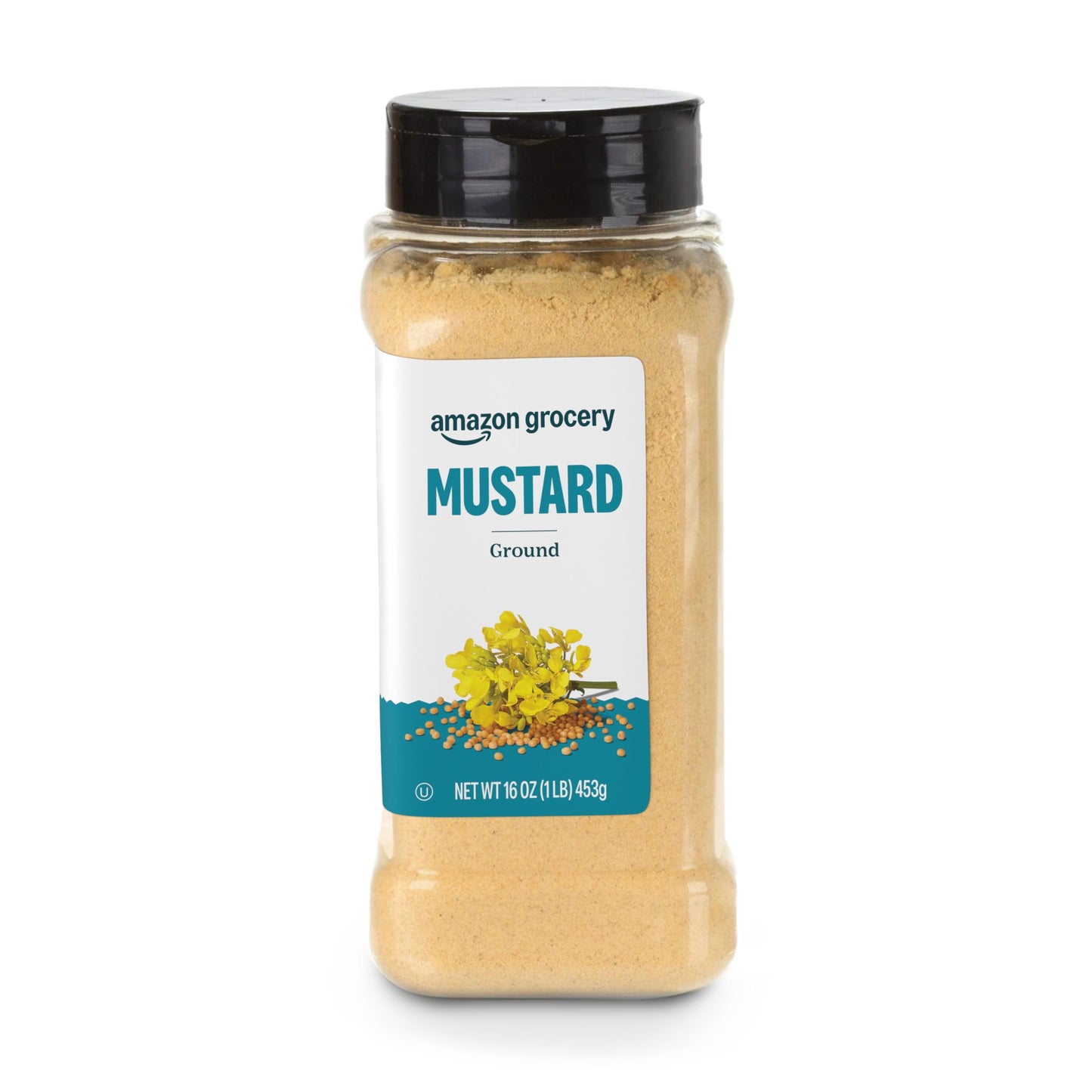 Amazon Grocery Ground Mustard, 16 Oz, Pack of 1, Previously Happy Belly, Packaging May Vary