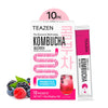 Teazen Berry Kombucha Tea, Hydration Drink Mix, Sugar Free, Live Probiotics & Prebiotics, 10 Sticks, 1.76Oz