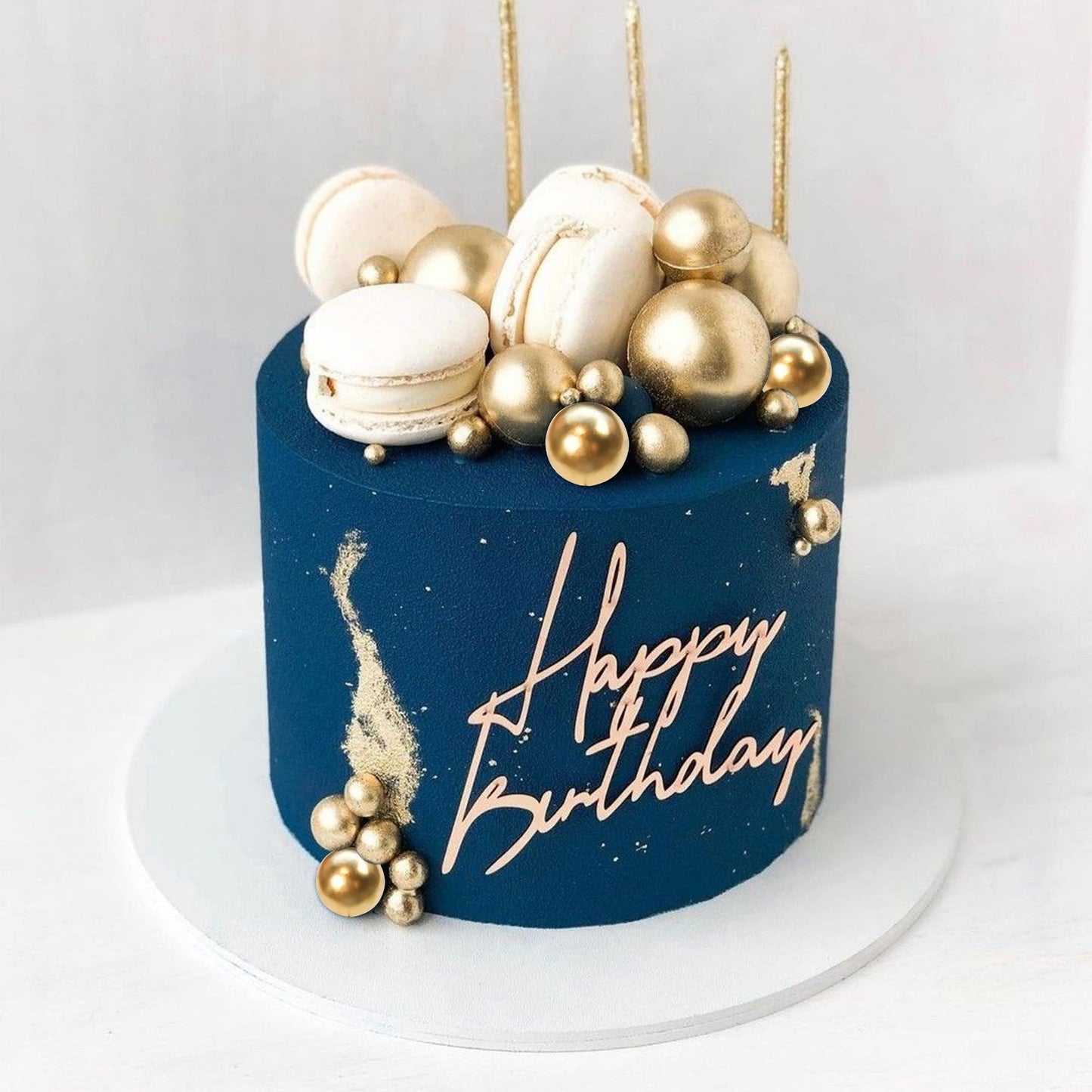 Rssta i Mini Balloon Cake Topper, 30 Pack Glitter Foam Balls, Gold, Ideal for Kids Birthday, Wedding, Baby Shower, Party Decorations
