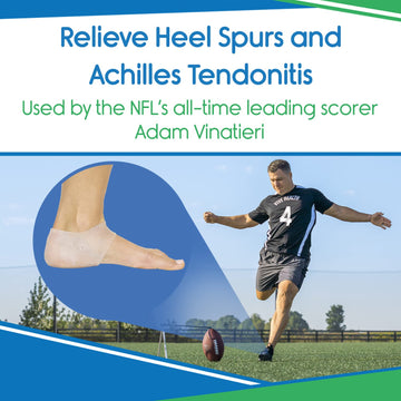 Vivesole Silicone Heel Protectors (2 Pairs) - Gel Guard For Women And Men - Moisturizing Relief For Blister, Cracked Foot, Plant