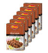 Shan - Bihari Kabab Seasoning Mix, (50g) - Spice Packets for Barbecue Meat Strips (Pack of 6)