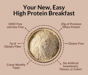 Naked Nutrition Chocolate PB Overnight Oats, 20g Protein, Gluten-Free, 12 Servings