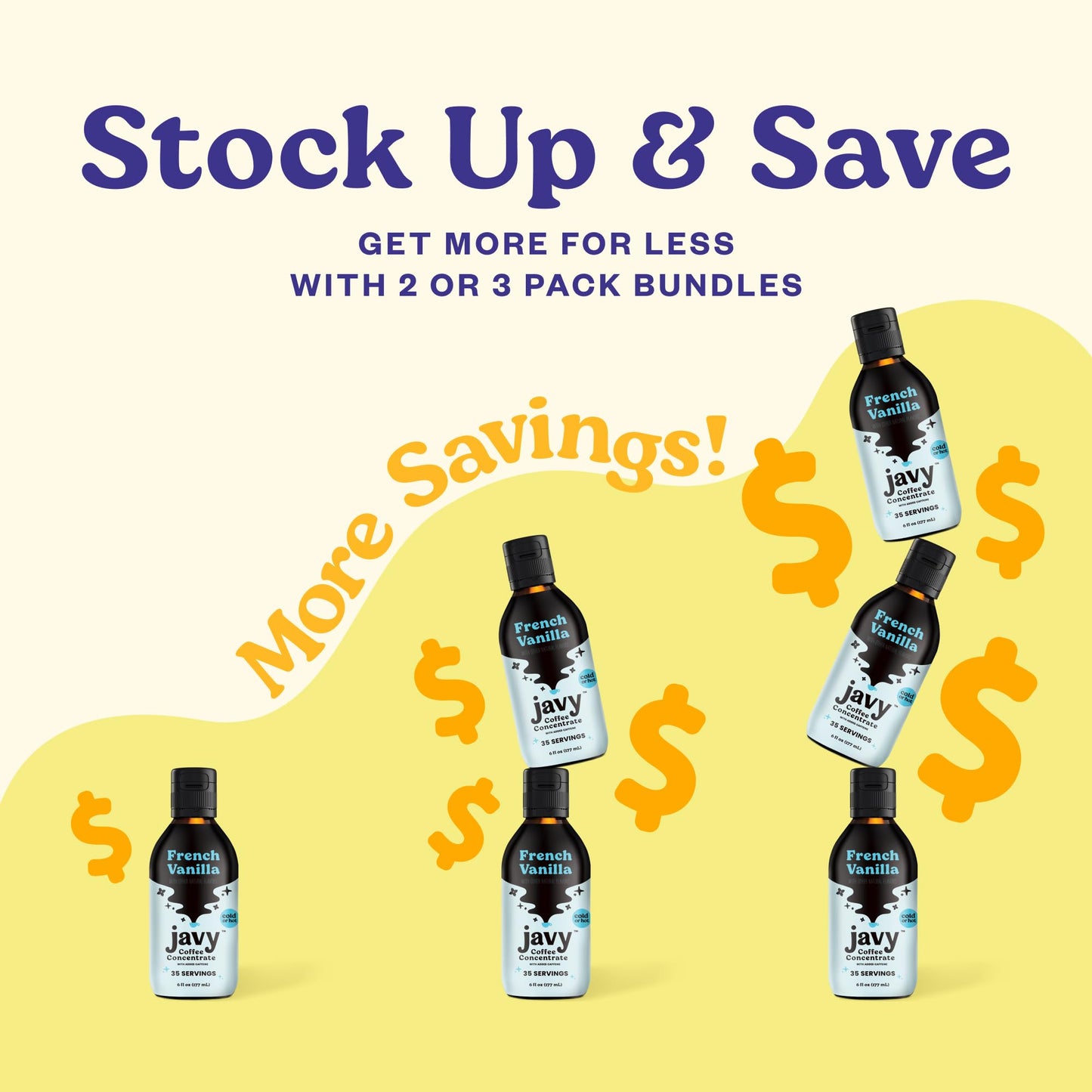 Javy Coffee Concentrate - Cold Brew Coffee, Perfect For Instant Iced Coffee, Cold Brewed Coffee And Hot Coffee, 35 Servings - Sa