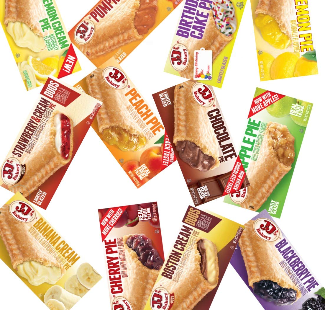 Jj'S Bakery Pies Variety Pack | Apple And Cherry | Pack Of 12