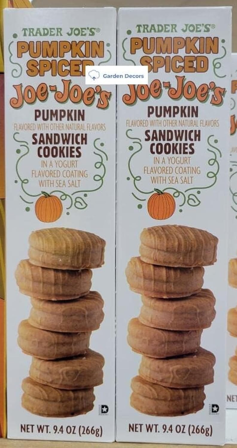 Trader Joe'S Pumpkin Spiced Joe-Joe'S Pumpkin Sandwich Cookies 9.4Oz 266G (Two Boxes)