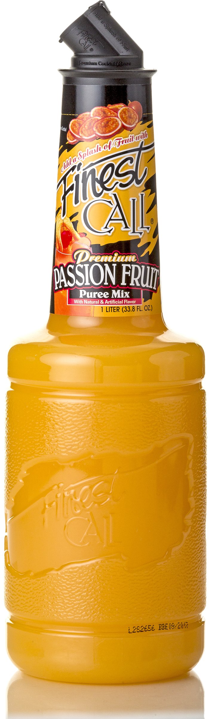 Finest Call Premium Passion Fruit Puree Drink Mix, 1 Liter Bottle (33.8 Fl Oz), Individually Boxed