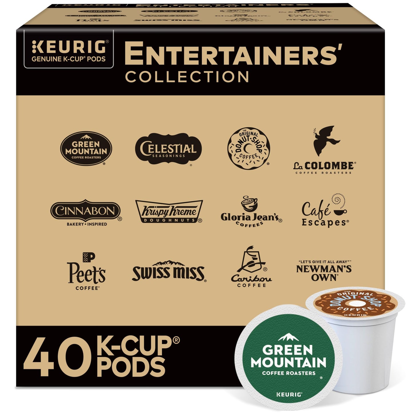 Keurig Entertainers Variety Pack, Keurig Single Serve K-Cup Pods, 40Ct