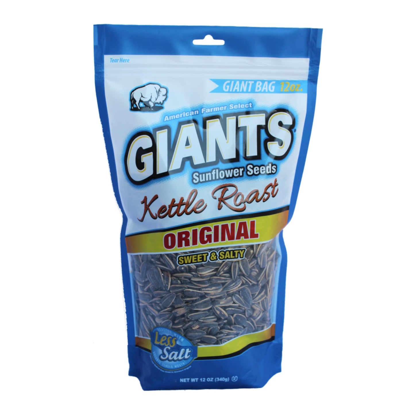 GIANTS Kettle Roast Sweet & Salty Sunflower Seeds - Sunflower Seeds Bulk, Sunflower Seed Snack to Eat, Roasted Sunflower Snack w