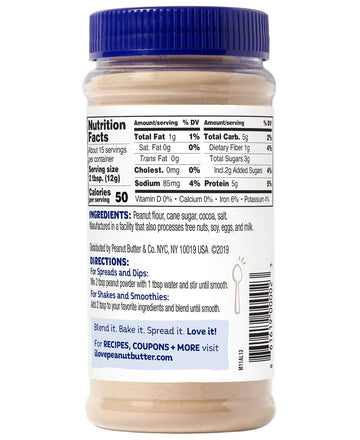 Peanut Butter & Co. Cocoa Peanut Powder, Non-Gmo Project Verified, Gluten Free, Vegan, 6.5 Ounce Jars (Pack Of 6)