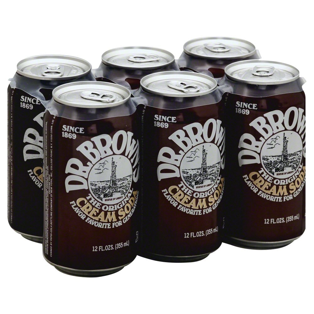 Dr. Brown's Cream Soda, 12 fl oz, 6 Bottles