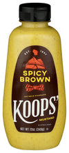 Koops' Spicy Brown Mustard - Spicy Mustard, Gluten-Free, Kosher, Made in USA, From Quality Mustard Seeds, Delicious and Bold Fla