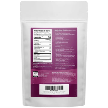 Judees Powdered Maple Sugar 11.25 oz - Confectioners Sugar from Maple Syrup - 100% Non-GMO, Gluten-Free, and Nut-Free - Great fo