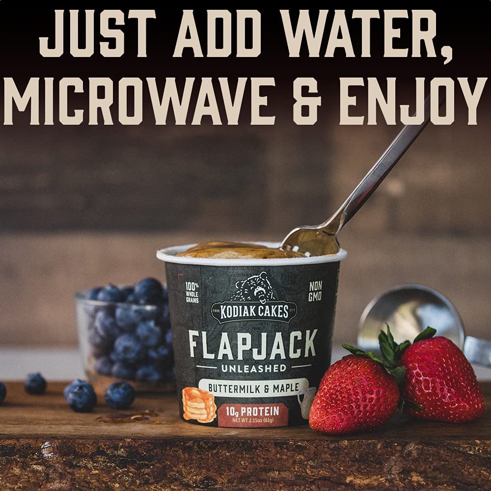 Kodiak Cakes Pancake On The Go, Chocolate Chip & Maple, 2.29 Oz (Pack Of 12)