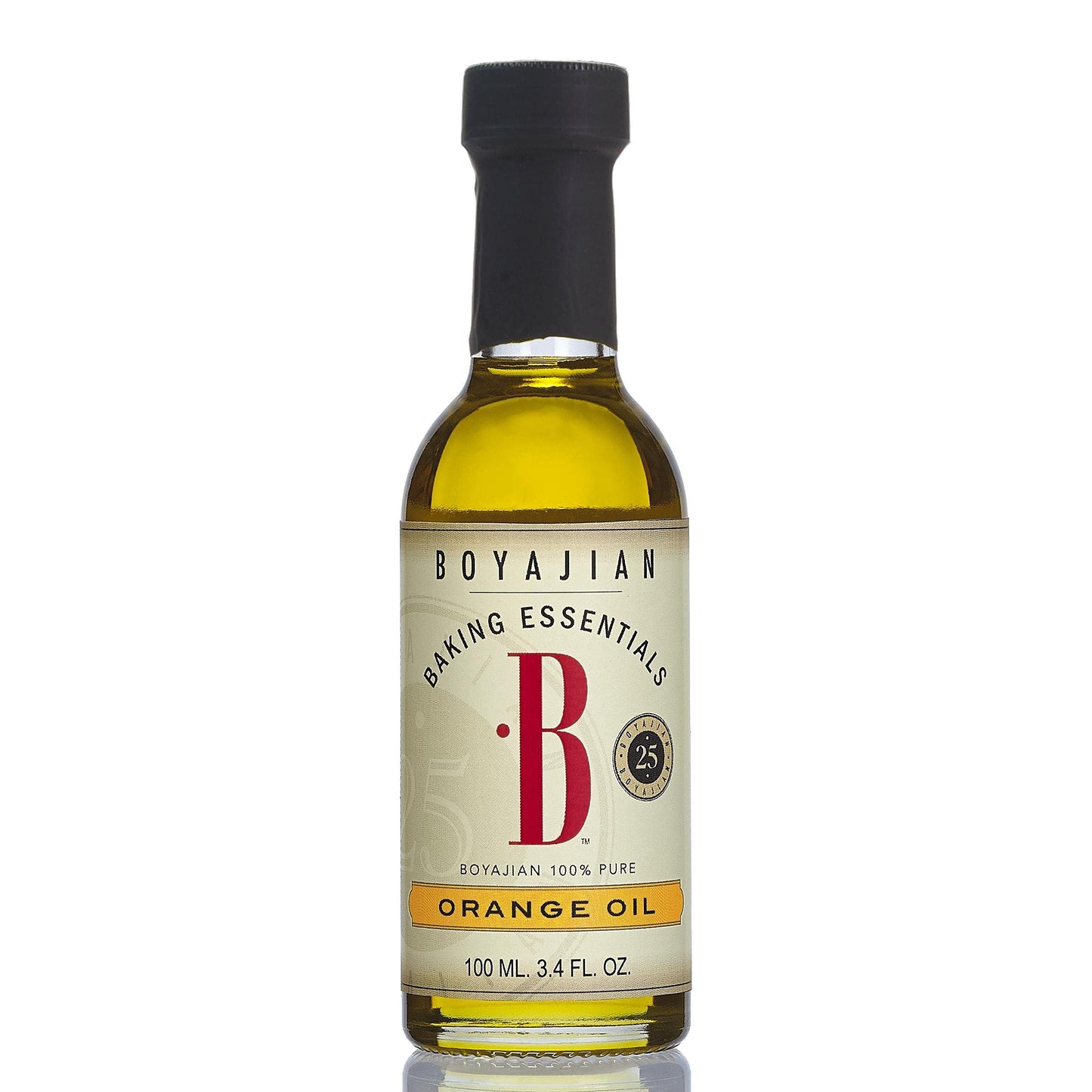 Boyajian Pure Orange Oil, Set of 4, 3.4 Fl Oz Each, Natural Flavoring