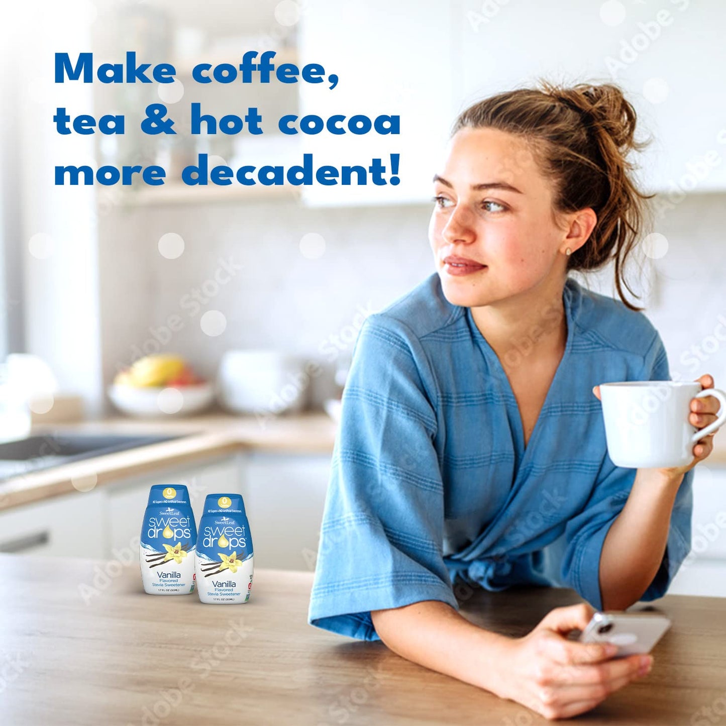 Sweetleaf Sweet Drops Vanilla Stevia Liquid Sweetener - Flavor Foods, Keto Coffee With Sugar Free, 0 Calorie, Non-Glycemic Respo