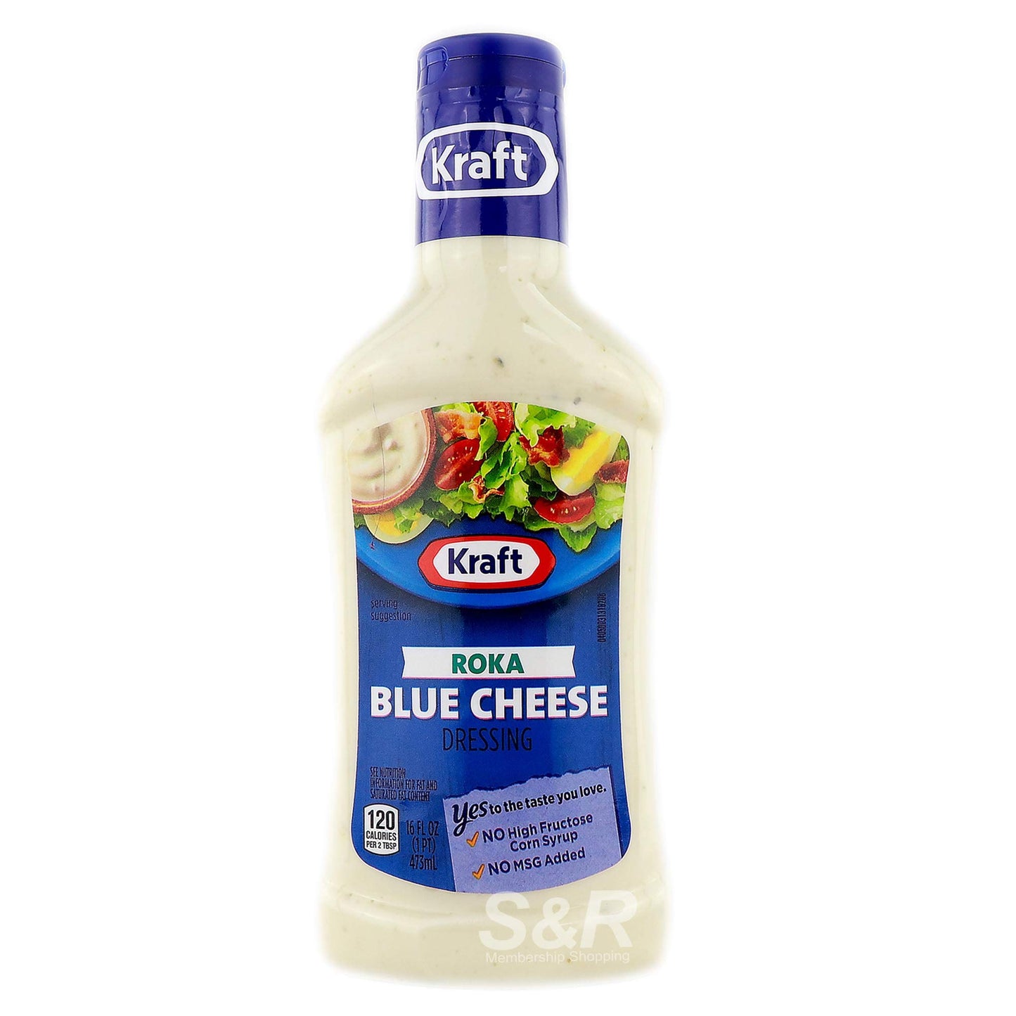 Kraft Roka Blue Cheese Salad Dressing (Pack of 2) 16 oz Bottles
