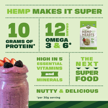 Manitoba Harvest Organic Hemp Seeds, 5 Lb; 10G Plant Based Protein And 12G Omega 3 & 6 Per Srv | Smoothies, Yogurt & Salad | Non