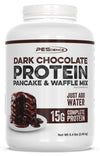PEScience Protein Pancake & Waffle Mix, Dark Chocolate, 15g High Protein Snacks, Whey and Casein Blend, 36 Servings, Just Add Wa