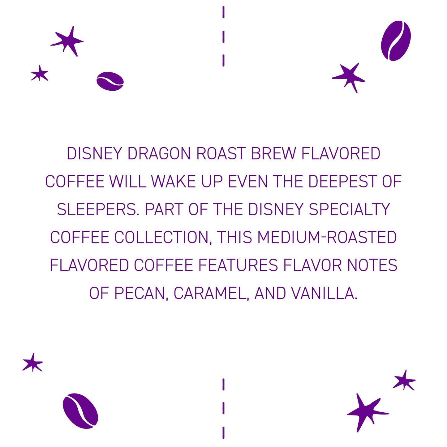 Joffreys Coffee Dragon Roast Brew, Medium Roast, Flavored with Pecan, Vanilla & Caramel, Whole Bean, 11oz