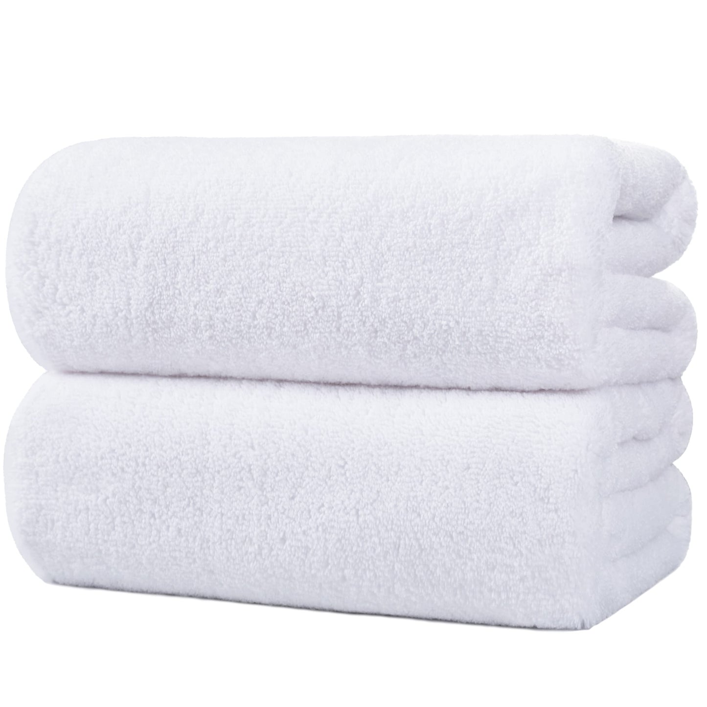 Polyte Quick Dry Lint Free Microfiber Bath Sheet, 35 X 70 In, Pack Of 2 (White)