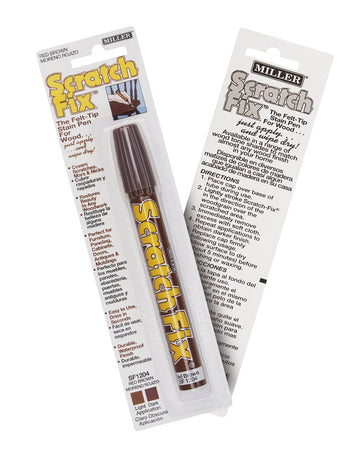 Miller Sf1204 Wood Stain Scratch Fix Pen / Wood Repair Marker - Red Brown Wood