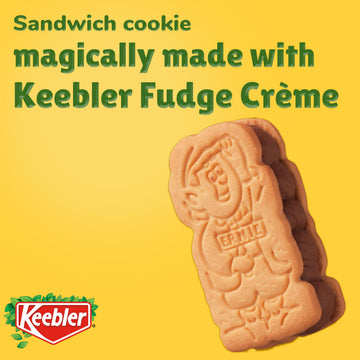 Keebler E.L. Fudge Double Stuffed Elfwich Cookies, Sandwich Cookies Stuffed With Crme Filling, 13 Oz