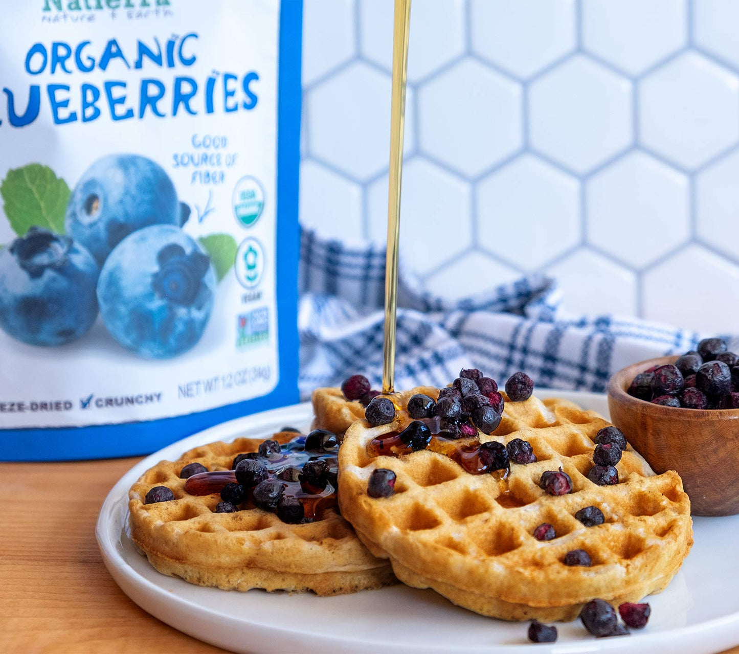 Natierra Nature'S All Foods Organic Freeze-Dried Blueberries, Non-Gmo & Vegan, 1.2 Ounce