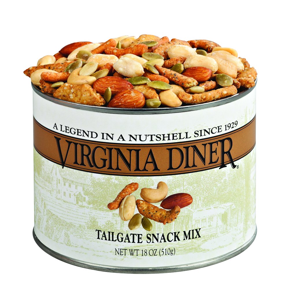 Virginia Diner Gourmet Snack Mix - Cashews, Sesame Sticks, Pepitas & Almonds - 18 Oz Tin